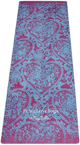 YogaBellies® SKINNY Mat Luxury, Women's, Natural Rubber, Pro, Travel Yoga Mat. 1.5mm. Eco Friendly. Slim. Lightweight. Perfect for Hot Yoga, Bikram, Ashtanga, Pregnancy. Lifetime Guarantee. (Kama)