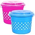 Wonder Homeware Prime Delco 363 Container Set, 3 Pcs Container 6 Ltr, Pink Blue Color, Made In India