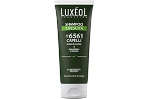 LUXÉOL - Shampoo Crescita Capelli - Forza e Densità - +6561 Capelli In Fase di Crescita* - Clinicamente Testato - 86% di Ingredienti di Origine Naturale - Uomo/Donna - Prodotto In Francia - 200ml