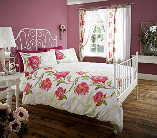 vegliatino New Fashion Luxury Style BOHO Print Duvet Set Single Double King Super King-Pink-King