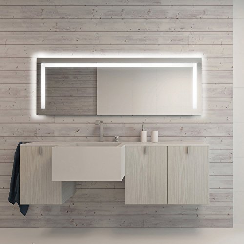 Silvia2 - LED Badspiegel mit Beleuchtung - (B) 140 cm x (H) 80 cm