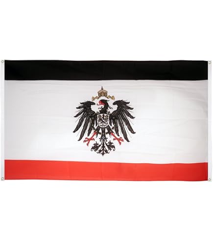 Preußen Dienstflagge 90 X 150 Cm – Aus Reißfestem Polyester, Mit Messingösen, Wetterfest