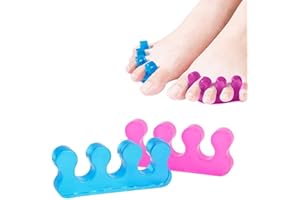 Clyhon 2 Paar Gel Toe Separator Toe Stretcher Divider Spacer, geeignet für Männer und Frauen, entspannende Zehen, Bunion Relief, schnelle Linderung von Zehenschmerzen nach sportlichen Aktivitäten
