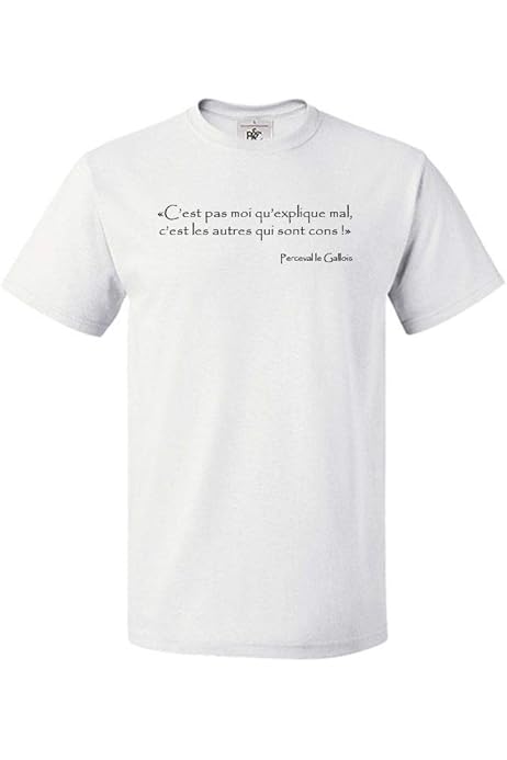 Mygoodprice T Shirt Col Rond Citation Kaamelott Karadoc Une Science Exacte Blanc Xs Amazon Fr Vetements