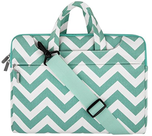 MOSISO Notebooktasche f  r 13-13 3 Zoll MacBook Pro  MacBook Air  Notebook Computer Chevron Segeltuchstoff Laptop Schultertasche Sleeve H  lle Umh  ng