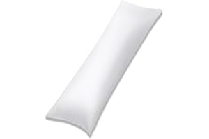 MH Home Long Bolster Body Pillow - 100% Hollowfibre Filling - Comfort Pregnancy Maternity Orthopedic Soft Support for Side and Back Sleepers Pillow Only (Double(48x137cm))