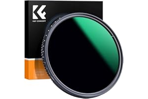 HOMYWORD Variabler ND-Filter, 77 mm, verstellbarer Graufilter, ND8 bis ND2000 Nano-X Ultra Slim, Multicoating, optischer Glasfilter
