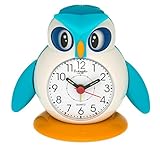 Eichmüller Kinderwecker Eule blau Analogwecker mit Alarm...