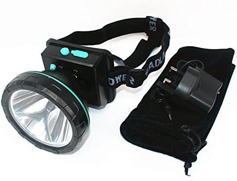 Topstone Super Bright White LED Headlamp with Rechargeable Batteries, Waterproof Helmet Light,LED Headlight for Camping,Fishing,Mining,Hiking,Caving,Running