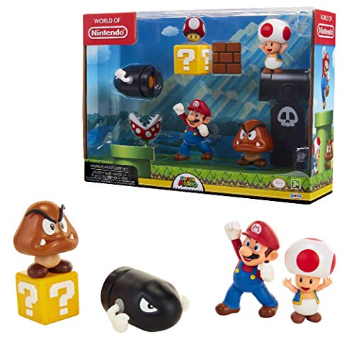 Jakks pacific coffret de 5 figurines mario