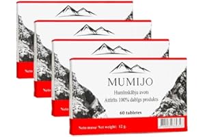 B.P.V Reines Shilajit Mumijo Altai Bergbalsam 4 x 60 Tabletten Hohe Qualität Mumio Mumie Shilajit Мумиё Мумие