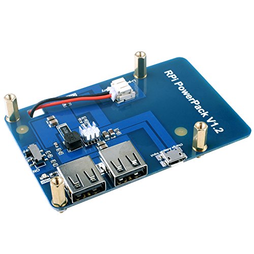 Quimat Placa de Bateria de Litio para Raspberry Pi  Paquete de Fuente de Alimentacion 3800mAh   micro USB Cable para Raspberry Pi 3 2 Modelo B RPi 1 B B   A A  