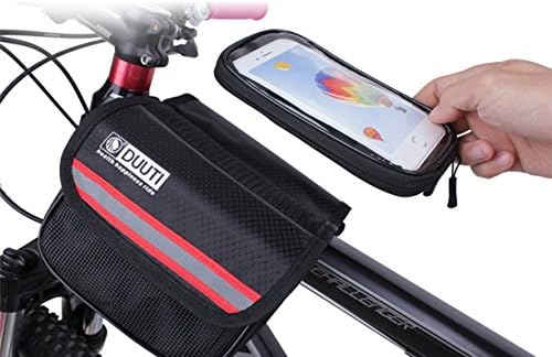 Home I Home Waterproof Bike Frame Bag with Touchable Phone Screen Holder--Universal for 4.8-5.7inch Smartphone and Other Compatible Devices