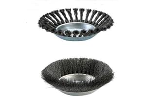 CHM Garden Line Professionelle Unkrautbürste Unkrautbürstenkopf 25,4 x 200 mm | 25 x 200 mm, hohe Stabilität | Zwei Unkrautbürstenköpfe, Weich, Hart und Austauschbar (2 Pack-weich|hart)