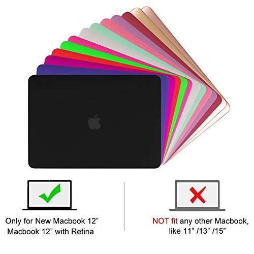 Fintie H  lle f  r MacBook 12 Retina - Ultrad  nne Hochwertige Matt Gummierte Hartschale Tasche Schutzh  lle Snap Case f  r Macbook 12  mit Retina Dis