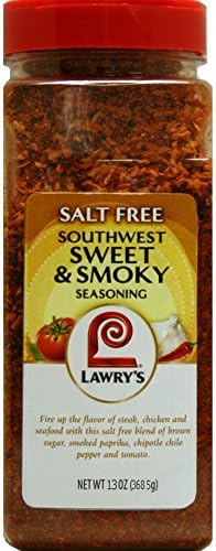Lawrys Southwest Sweet & Smoky Saltfree Seasoning 368g Catering Size Tub