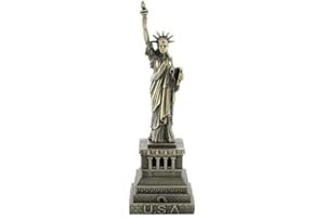 FICTORY Metalowa Statua Wolności, Model Statuy Wolności, Dekoracyjna Statua Wolności Miedź Amerykańska Figurka Nowego Jorku Pamiątki Dekoracja domu Metalowe prezenty (H: 15 cm)
