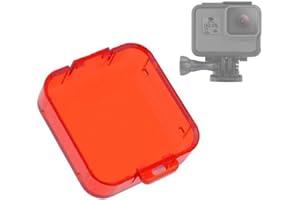SSLHONG Homree Filtre rouge pour GoPro Hero 5, filtre étanche à clipser sur l'objectif pour la photographie sous-marine, for Hero 5
