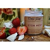 Cozy Glow Eton Mess Soja Kerze Jar - 35 + Stunden Burning Time