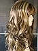 Forever Young Long Chocolate Brown and Honey Blonde Number 12B/149B Ladies Wavy Style Hi-Light Fashion Wig