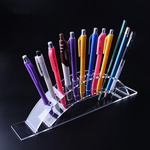 Pen Brush EyeBrow Pencil Display Stand 12-Slots Premium Clear Acrylic Holder