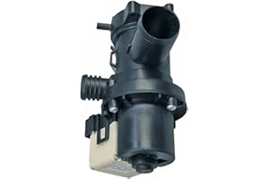 BYUP Ablaufpumpe mit Pumpenstutzen und Filter Magnettechnikpumpe 30 Watt Laugenpumpe Pumpe Waschmaschine wie Whirlpool/Bauknecht 480111100786
