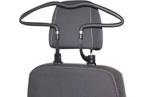 Bavokon Cintres pour Voiture | Cintres pour appuie-siège arrière | Manteau Vêtements Siège Arrière Appui-Tête Cintres Tissu Veste Costume Pantalon Titulaire Rack Universel Chrome Crochet Auto