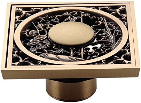 LUXURYDREAM Brass Thicker High-End Elegant Vintage Style Luxury Removable Lid Deodorizing Kitchen,Bathroom Floor Drain , Bronze