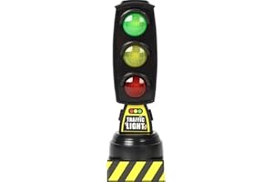 YJEMLE Black Mini Road Safety Signs Traffic Signal Traffic Lights Pretend Play Early Educational for Christmas Birthday Gifts Xmas Stocking Fillers,Novelty and Ornaments