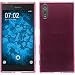 Produktbild PhoneNatic Case für Sony Xperia XZ Hülle Silikon pink transparent + 2 Schutzfolien