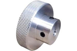 CHANCS volantino in lega di alluminio 60mm OD 10mm foro zigrinatura volantino motore passo-passo messa a punto volantino