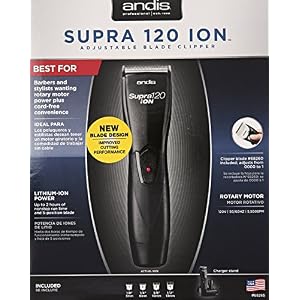 Andis SKU # 68265 - Supra 120 Ion Cordless Clipper - 1 EACH *** PRODUCT SHIPS DIRECT FROM THE USA, AND MAY REQUIRE… - Image 5