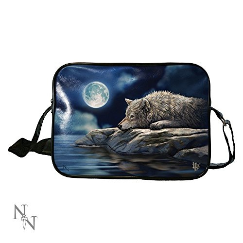 Preisvergleich Produktbild Lisa Parker Handtasche / Tragetasche, künstlerisches Design mit Wolfmotiv