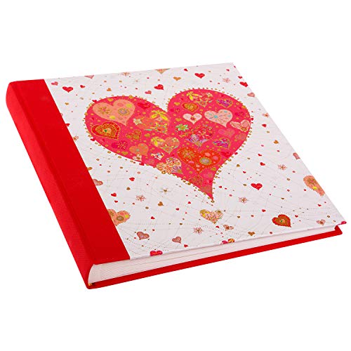Goldbuch 08412   lbum de Fotos Big Heart Red  64 p  ginas con pergamino  Aproximadamente 30 x 31 cm