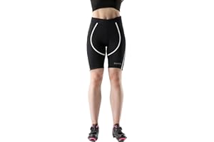 Santic Pantalones Cortos de Ciclismo Pantalones Cortos de Ciclismo Acolchados para Mujer