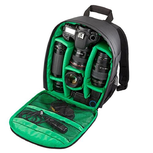 Heekpek&reg; C&aacute;mara Bolsa DSLR Mochila Impermeable Con Soporte Para Tr&iacute;pode