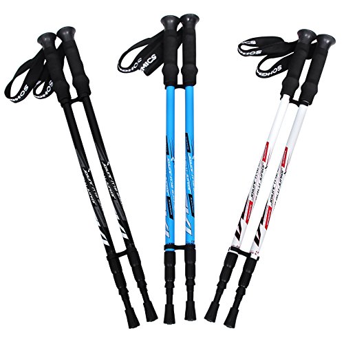 Songmics Nordic Walking Stöcke Verstellbar 65 - 135 cm ergonomisch mit Anti-Shock Dämpfungssystem Songmics Nordic Walking Stöcke Verstellbar 65 - 135 cm ergonomisch mit Anti-Shock Dämpfungssystem