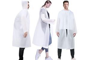LAMA 3 pièces Poncho de pluie, imperméable Réutilisable, vêtements de pluie unisexe, cape de pluie veste de pluie, imperméable avec capuche pour la randonnée/le camping/les voyages/les concerts