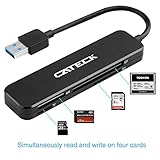 SD/TF/CF/MS Reader: Es kann viele beliebe Flash-Medien besuchen, wie SD, SDHC, SDXC, Micro SD, Micro SDHC, Micro SDXC, Mini SD, MS, MS PRO, MS DRO, M2, MMC, RS-MMC, PRO CF usw.