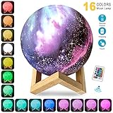 ❤Elección Perfecta de Regalo❤--Lampara luna, Esta lámpara está equipada con una base de madera, se puede utilizar como lámpara de mesita de noche, luz nocturna infantil, luz de noche, decoración para el dormitorio, casa, el salón de estar, regalo de decoración perfecta , la fiesta, los cumpleaños, la Navidad, el Día de Acción de Gracias y el aniversario, etc.