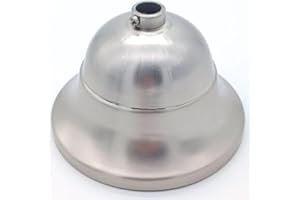 prometeo electronics Rosace en métal chrome satiné D.90mm coupe couvre fils pour lustres au plafond et suspensions