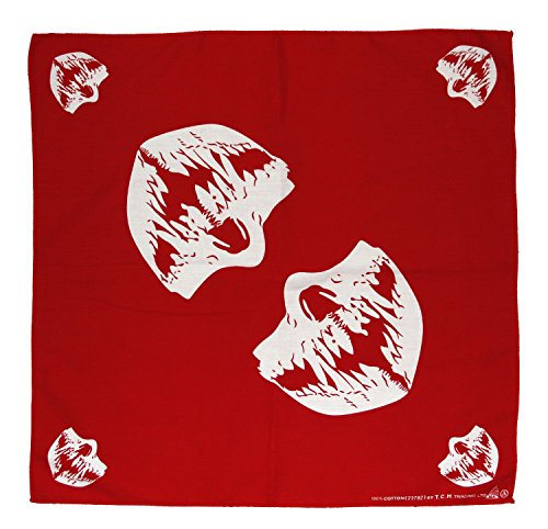 Preisvergleich Produktbild Rot Totenkopf Maske Mundtuch Kopftuch Bandana Halstuch