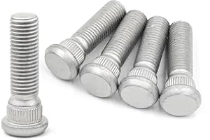 SHUNCHG 5pz M12x1,5 Prigionieri Ruota 48mm, Bulloni in Acciaio con Alette per Pneumatici, Accessori Auto per Toyota, Adatti per Chevrolet e la Serie Lexus, Sostituzione OEM#90942-02049 90942-02070