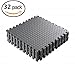 Produktbild Binghotfire 32X Schutzmatten Set 60 x 60 cm Bodenschutzmatten Trainingsmatten Puzzlematten für Bodenschutz, Büro, Fitnessraum, Garage, Fitnessgeräte, Fitness, Yoga, Schwarz