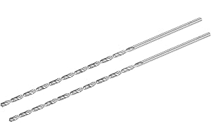 sourcing map 2 Stk. HSS Spiralbohrer (Schnellarbeitsstahl) Extra Lang Spiralbohrer, 5mm Bohrerdurchmesser 300mm Länge