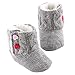 Koly Baby Girls Winter Warm Soft Sole Crib Button Flats Cotton Boot Toddler Prewalker Shoes