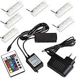 Die RGB Clips verwandeln Ihre Vitrinen und/oder Glasböden in ein modernes Design und sorgt für eine angenehme Wohlfühlatmosphäre in Ihren Wohnräumen. Mit Hilfe des RGB-Controllers und einer Fernbedienung lässt sich das Beleuchtungssystem zusätzlich steuern. Mit der Fernbedienung lassen sich die Farben, Helligkeit, sowie automatische Farbwechselprogramme einstellen.