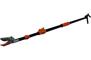 Garten Primus 01410 Sécateur télescopique pour Rosier, Noir/Orange, 137,5 x 9 x 3,1 cm