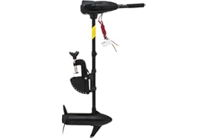 U-BCOO 8 Vitesse 55 Pound Thrust Water Salt Moteur à traction électrique / 12V Bateau de pêche Moteur hors-bord ...