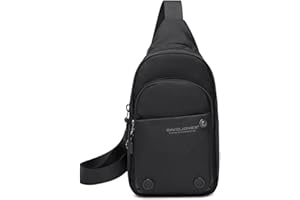 David Jones - Męska torba na ramię - Nylonowa listonoszka na ramię - Torba pilotka - Czarny 2